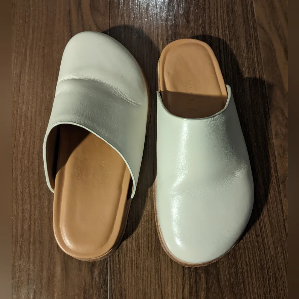 Wal & Pai - Ogdenclogs Slip-On Mules | Ivory | Size 35 (Size 5 U.S.) - Picture 11 of 16